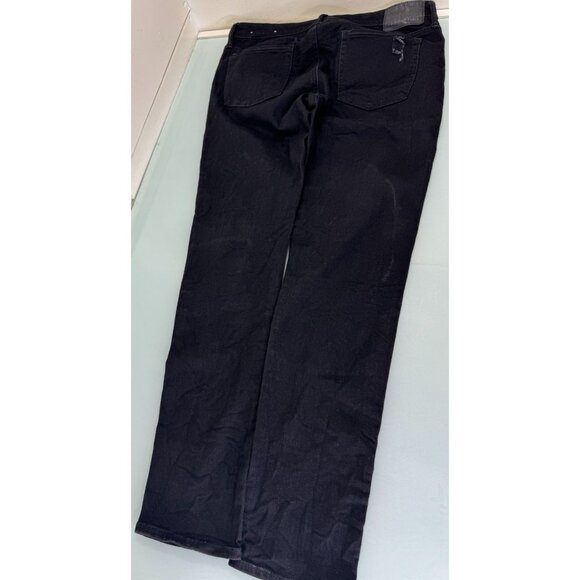 American Eagle Jeans Mens 34X34 Airflex Black Distressed Slim Straight New NWT - Picture 2 of 13